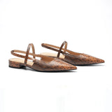 Pointed Toe Slingback Flats (Freya)