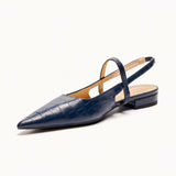 Crozzling-Slingback-Flats mit spitzer Zehenpartie (Freya)