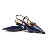 Crozzling-Slingback-Flats mit spitzer Zehenpartie (Freya)