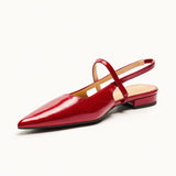 Pointed Toe Slingback Flats (Freya)