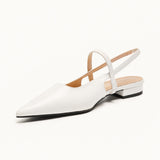 Pointed Toe Slingback Flats (Freya)