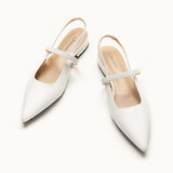 Pointed Toe Slingback Flats (Freya)