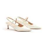 Pointed Toe Kitten heel Slingbacks (Helen)