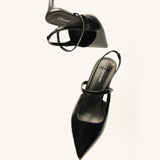 Pointed Toe Kitten heel Slingbacks (Helen)