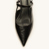Pointed Toe Kitten heel Slingbacks (Helen)