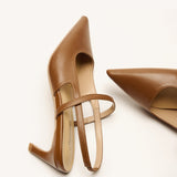 Pointed Toe Kitten heel Slingbacks (Helen)