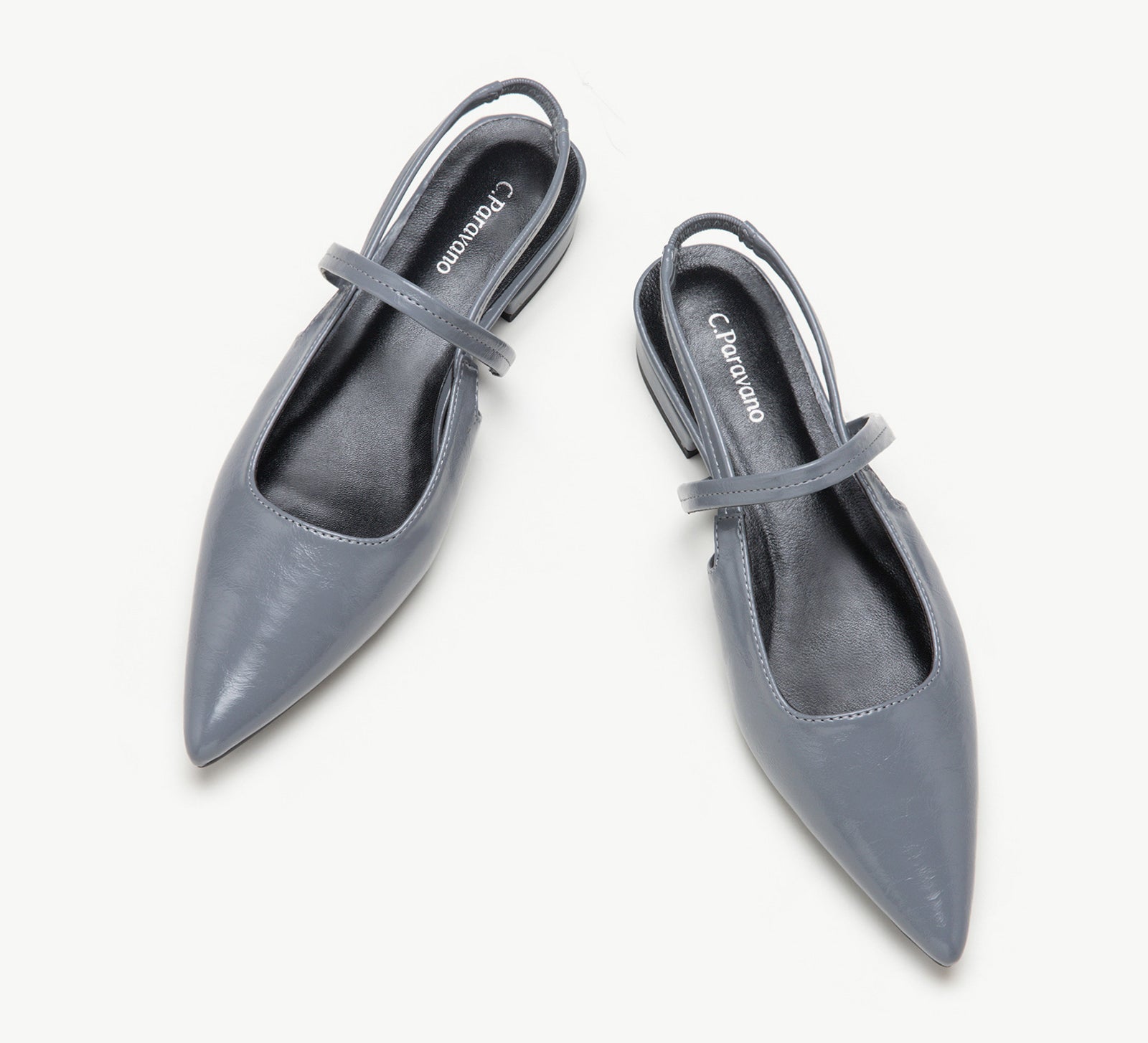 Sleek Pointed Toe Slingback Flats