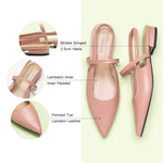Pink Pointed Toe Slingback Flats, a sweet and versatile addition to your footwear collection