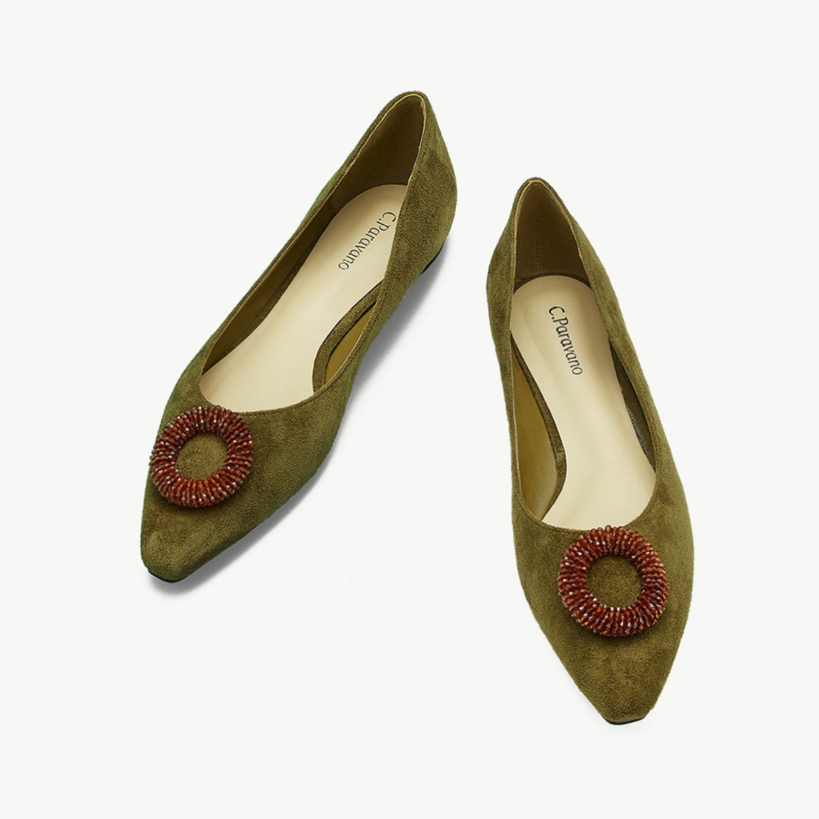 Ballerines en cuir souple Camellia