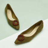 Ballerines en cuir souple Camellia