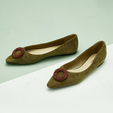 Ballerines en cuir souple Camellia