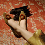 Ballerines en cuir souple Camellia