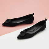 Ballerines en cuir souple Camellia