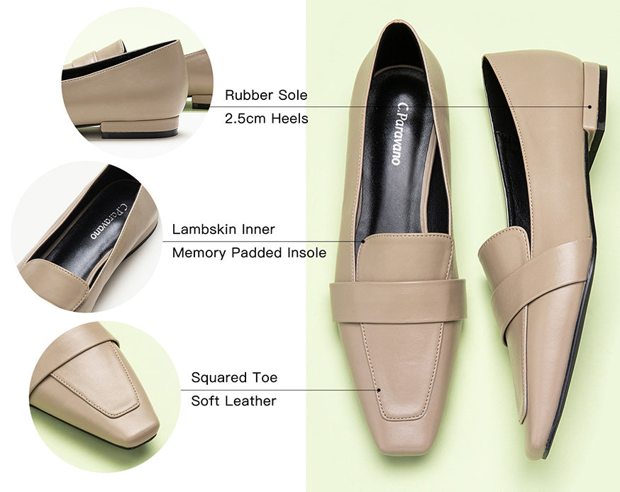 Fashionable outfit featuring camel platform loafers