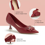 Fashionable-red-pumps-featuring-C-shaped-buckles_-providing-a-trendy-and-unique-design