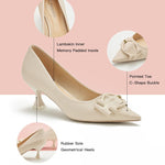 Fashionable-white-pumps-featuring-stylish-C-shaped-buckles_-providing-a-trendy-and-eye-catching-design