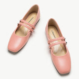    Feminine-pink-double-strap-mary-jane-adding-a-playful-and-charming-touch-to-your-look.