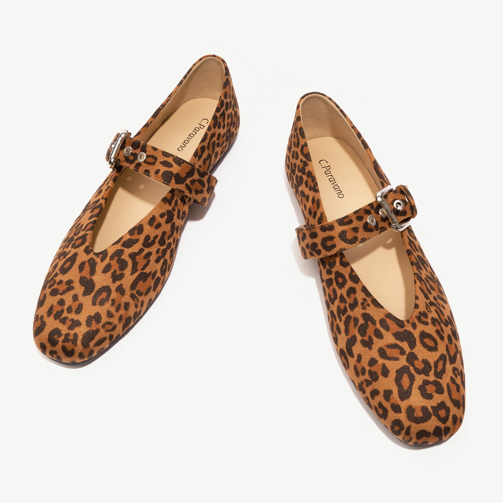 Grommet V-Cut Design Mary Jane Flats(Remy）