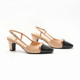 Bow Detail Colorblock Slingback Pumps (Jessica B)