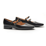 Double-Straps Block Heel Mary Jane (Alyssa A）