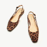 Square Toe Block Heel Slingback Sandals (Alyssa F)