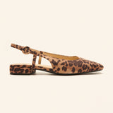 Square Toe Block Heel Slingback Sandals (Alyssa F)