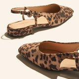 Square Toe Block Heel Slingback Sandals (Alyssa F)