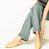 Square Toe Block Heel Slingback Sandals (Alyssa F)