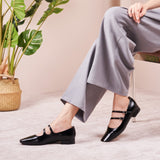 Double-Straps Block Heel Mary Jane (Alyssa A）