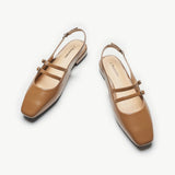 Double-Straps Slingback Mary Jane (Alyssa S）