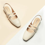 Double-Straps Slingback Mary Jane (Alyssa S）