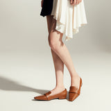 Penny Strap Platform Loafers in Brown, featuring a timeless design for a refined and understated look