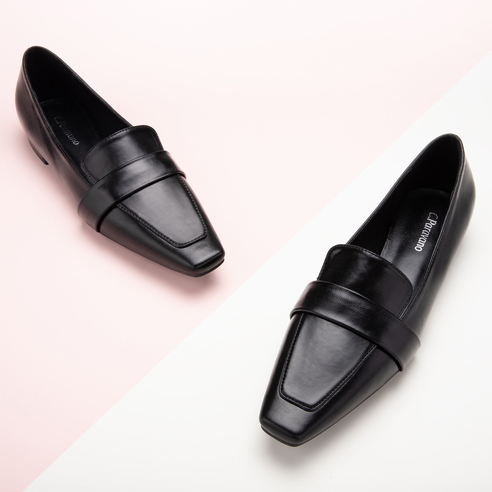  Black Platform Loafers with Penny Strap, perfect for a confident and fashionable look in any urban setting