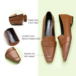  Brown Penny Strap Platform Loafers, a versatile and comfortable option for everyday wear