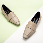 Penny Strap Platform Loafers in Camel, featuring a versatile design for a refined and understated look