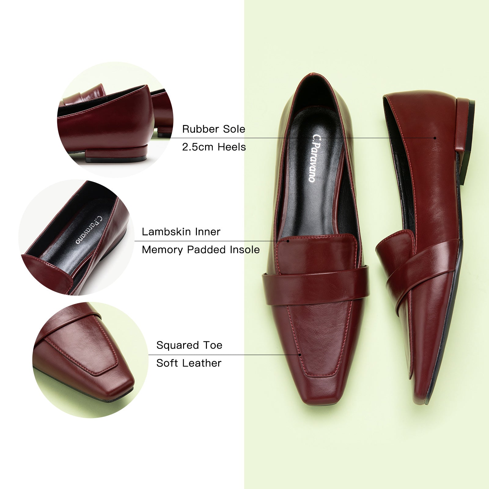  Penny Strap Loafers in Red, a confident and eye-catching addition to your footwear collection
