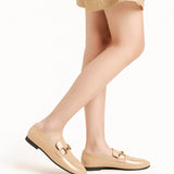 Gold Bit Round Toe Loafers (Loraine)（Market）