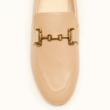 Gold Bit Round Toe Loafers (Loraine)（Market）