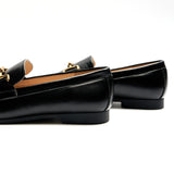 Gold Bit Round Toe Loafers (Loraine)