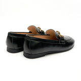 Gold Bit Round Toe Loafers (Loraine)