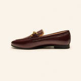 Gold Bit Round Toe Loafers (Loraine)（Market）