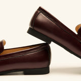 Gold Bit Round Toe Loafers (Loraine)（Market）