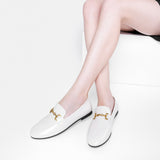 Gold Bit Round Toe Loafers (Loraine)