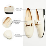 Gold Bit Round Toe Loafers (Loraine)