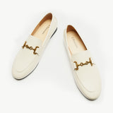 Gold Bit Round Toe Loafers (Loraine)