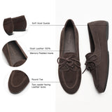 Soft Leather Lace-Up Loafers(Luisa)