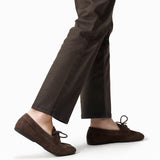 Soft Leather Lace-Up Loafers(Luisa)