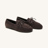 Soft Leather Lace-Up Loafers(Luisa)