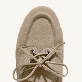 Soft Leather Lace-Up Loafers(Luisa)
