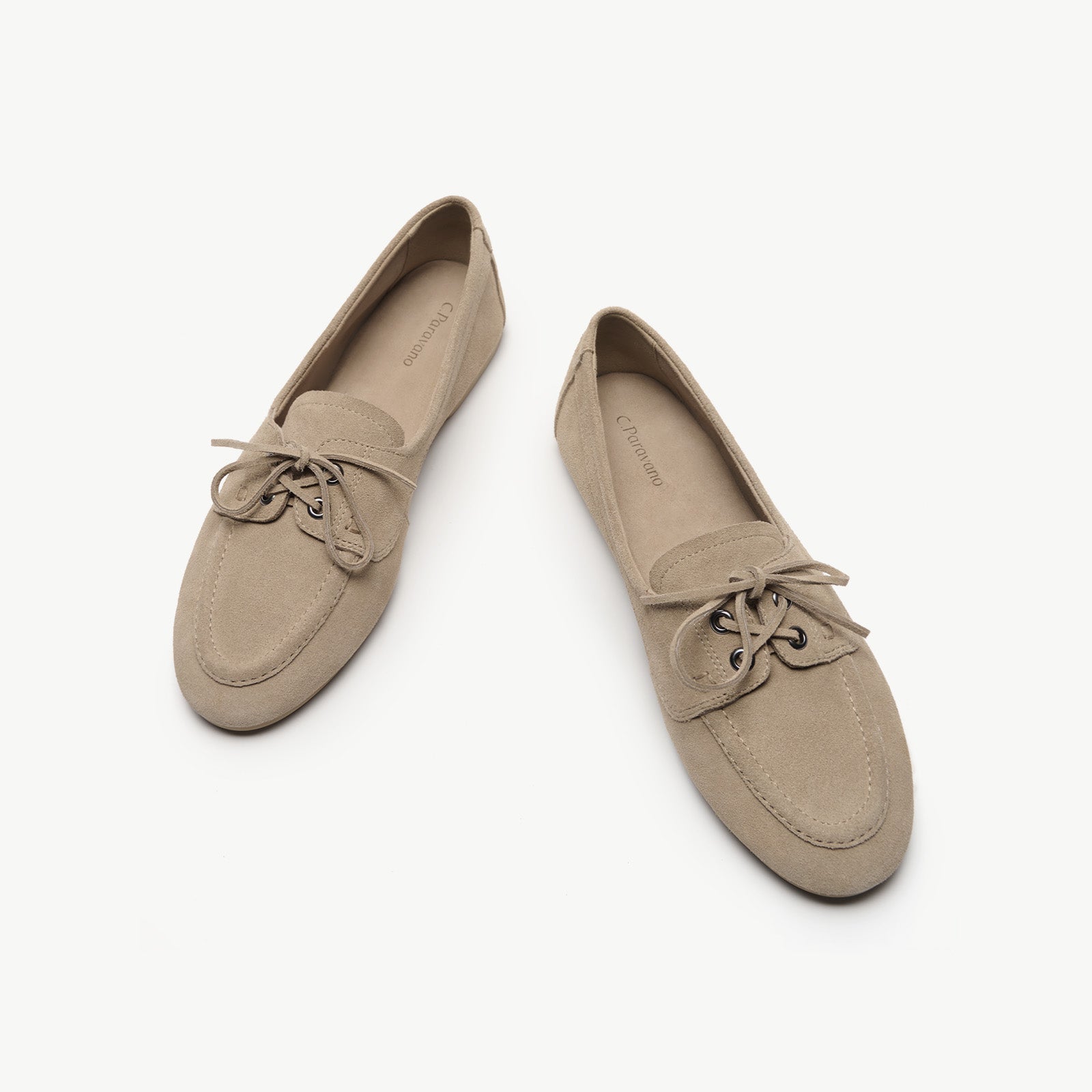 Soft Leather Lace-Up Loafers(Luisa)